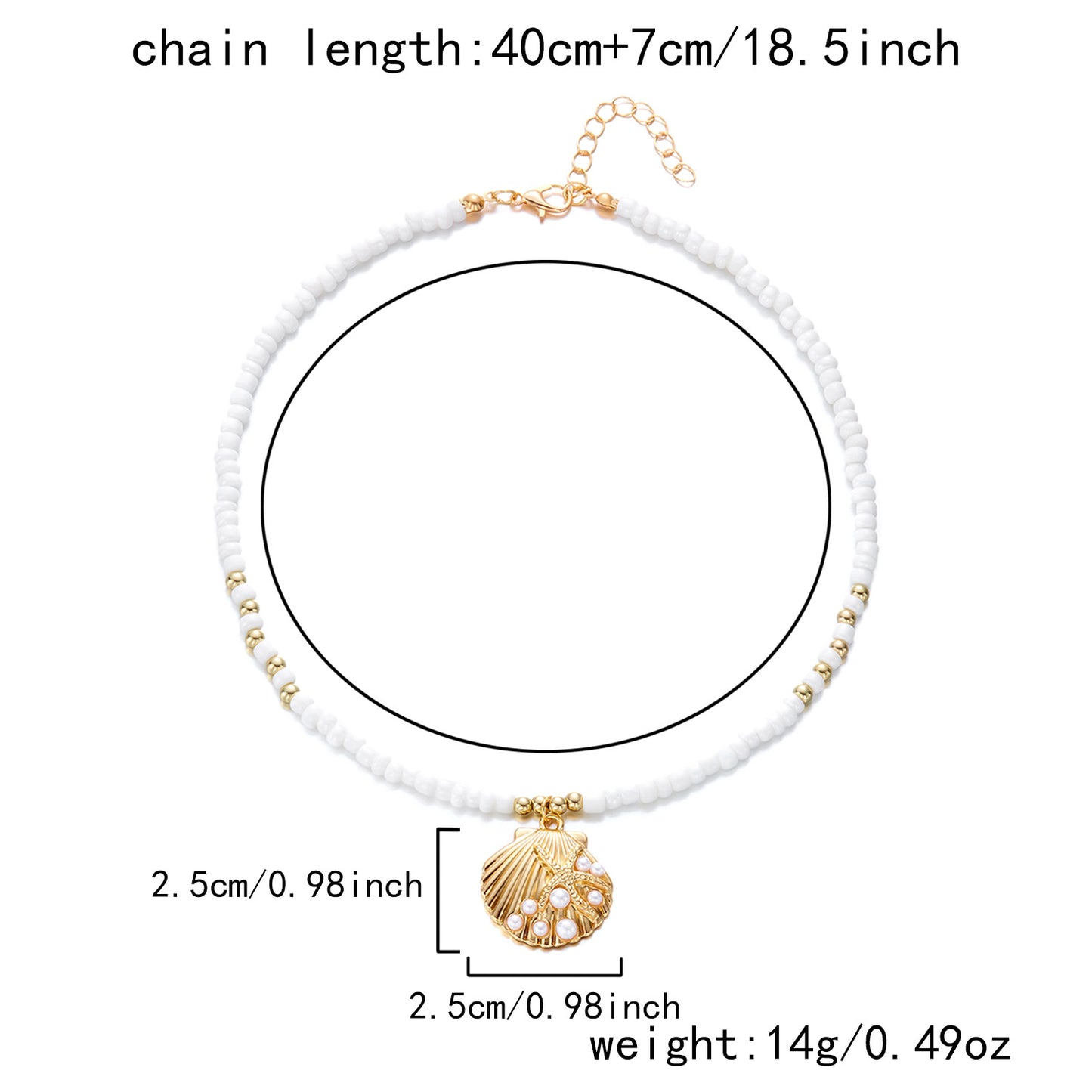 Boho Starfish Beaded Choker – Colorful Summer Necklace for Women