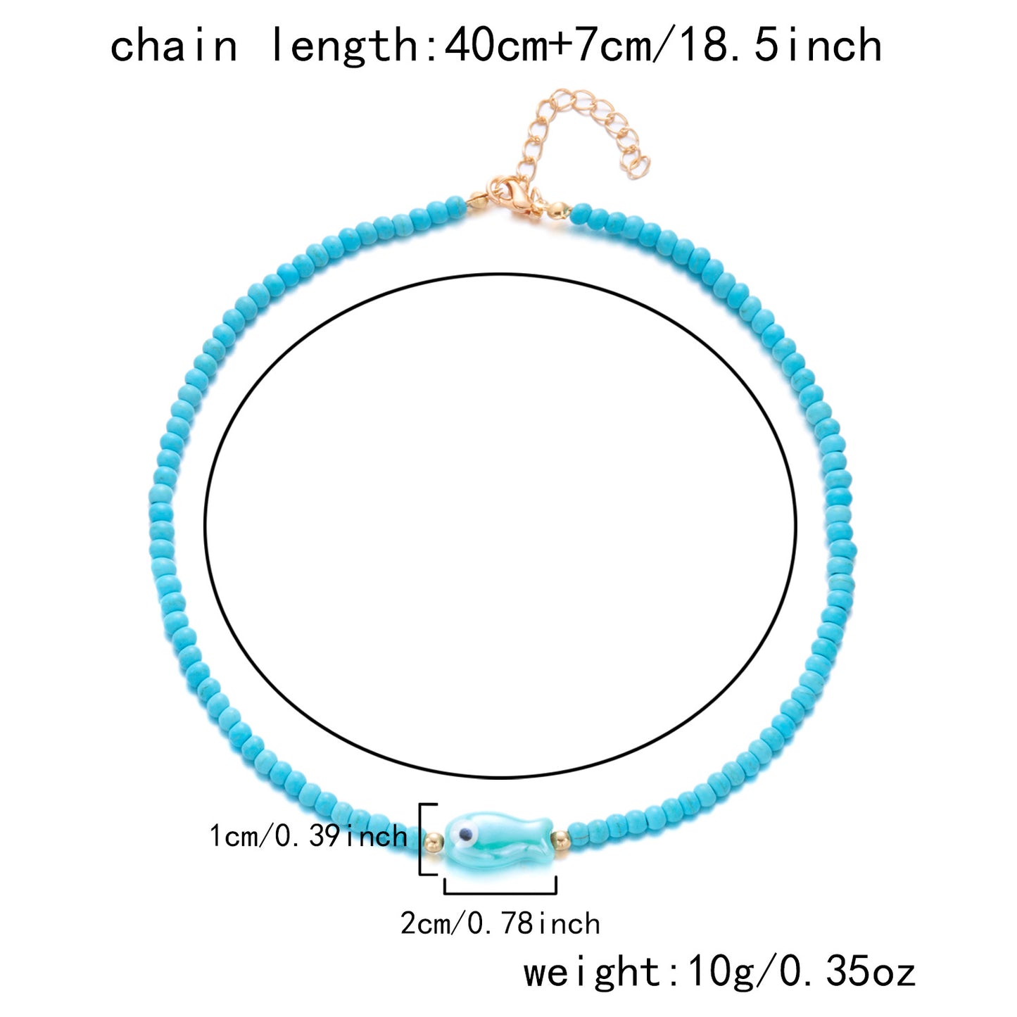 Boho Starfish Beaded Choker – Colorful Summer Necklace for Women