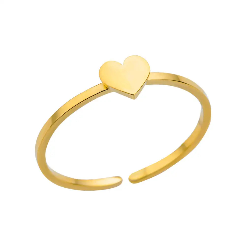 316L Gold Stainless Steel Rings – Luxury Wedding Couple Rings, Never Fade
