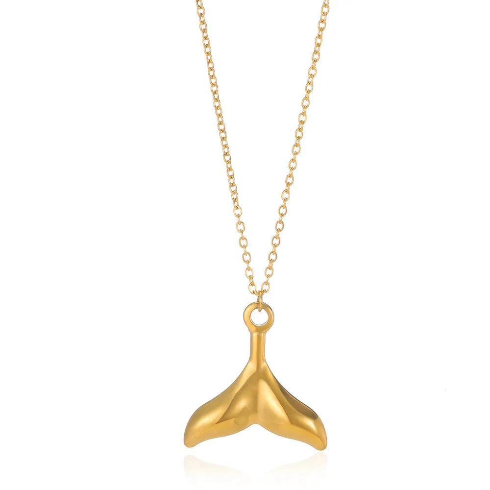 Starfish & Shell Beach Necklace – Gold/Silver Stainless Steel Choker