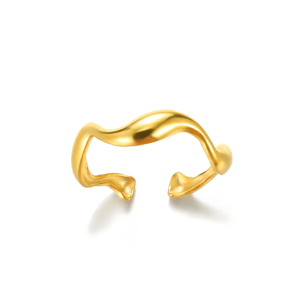 316L Gold Stainless Steel Rings – Luxury Wedding Couple Rings, Never Fade