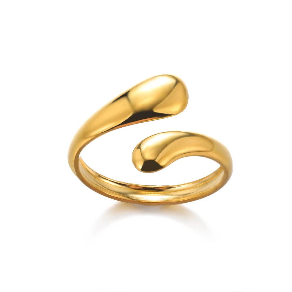 316L Gold Stainless Steel Rings – Luxury Wedding Couple Rings, Never Fade