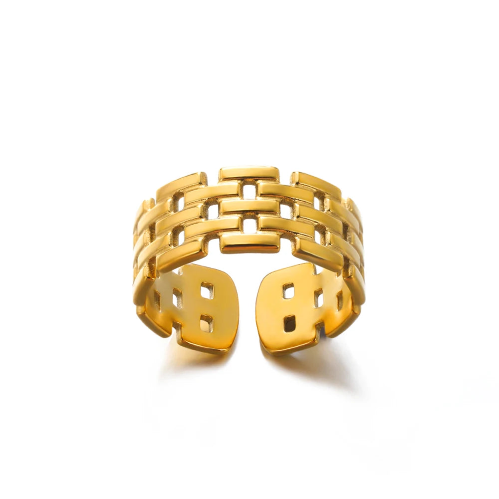 316L Gold Stainless Steel Rings – Luxury Wedding Couple Rings, Never Fade