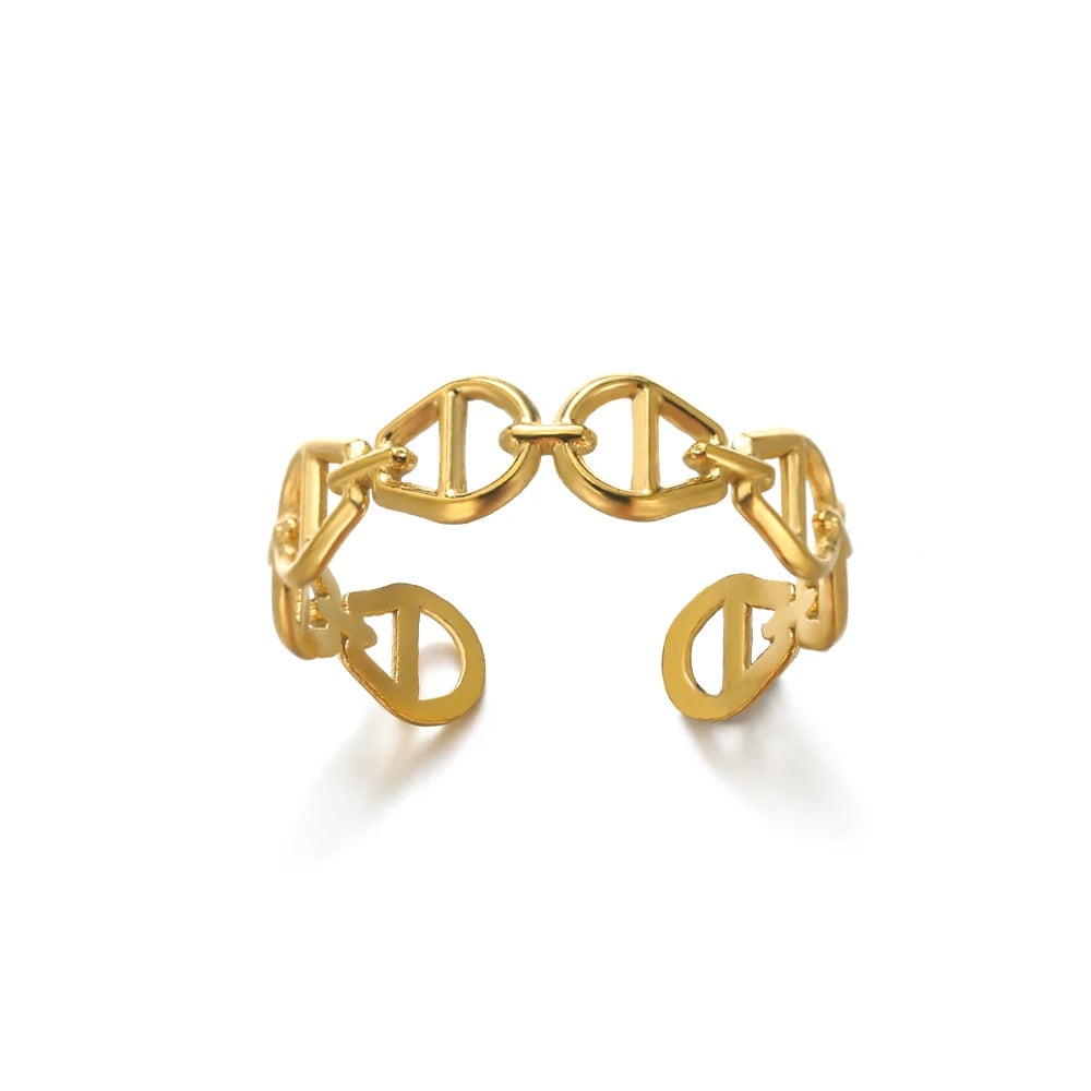 316L Gold Stainless Steel Rings – Luxury Wedding Couple Rings, Never Fade