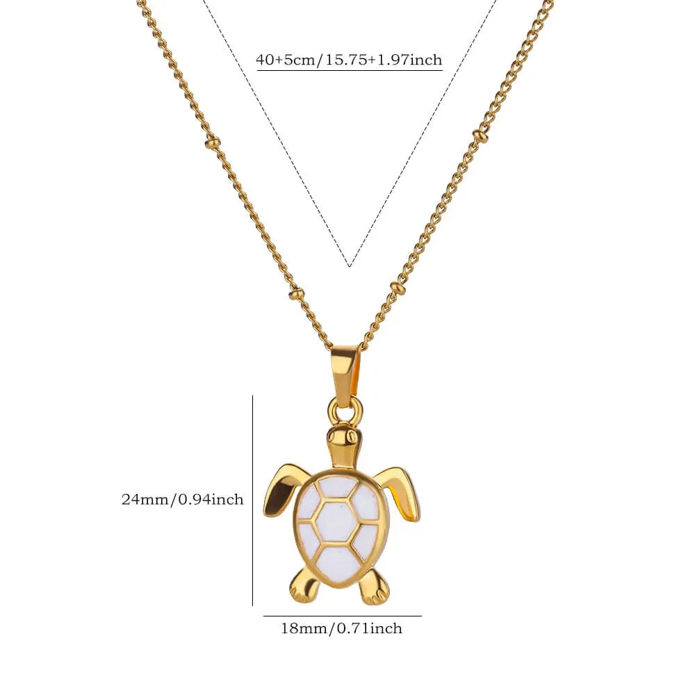 Starfish & Shell Beach Necklace – Gold/Silver Stainless Steel Choker