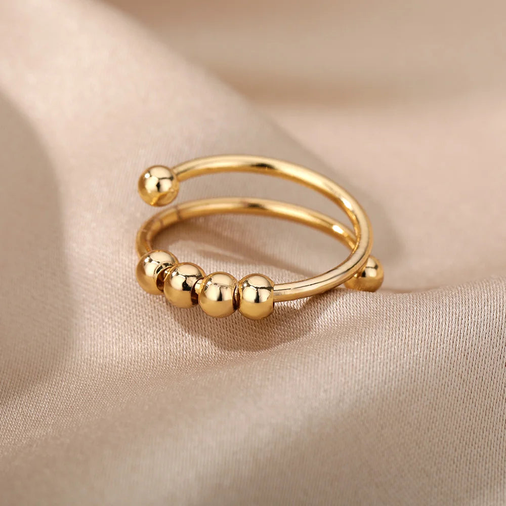 316L Gold Stainless Steel Rings – Luxury Wedding Couple Rings, Never Fade