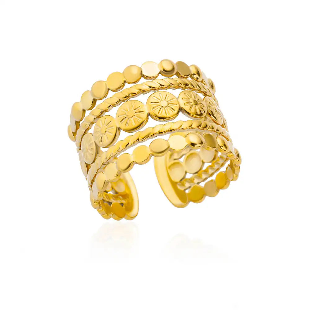 316L Gold Stainless Steel Rings – Luxury Wedding Couple Rings, Never Fade