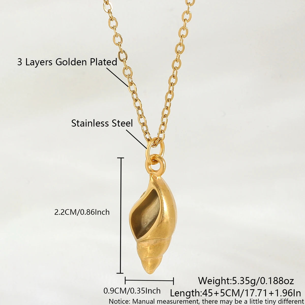 Starfish & Shell Beach Necklace – Gold/Silver Stainless Steel Choker