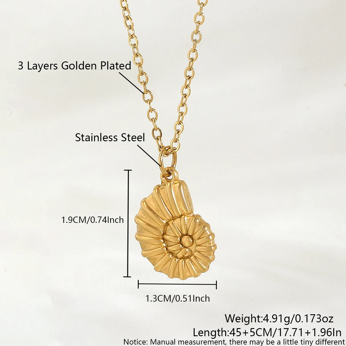 Starfish & Shell Beach Necklace – Gold/Silver Stainless Steel Choker