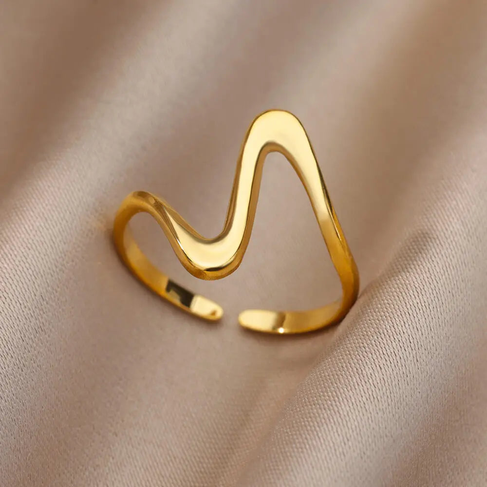 316L Gold Stainless Steel Rings – Luxury Wedding Couple Rings, Never Fade