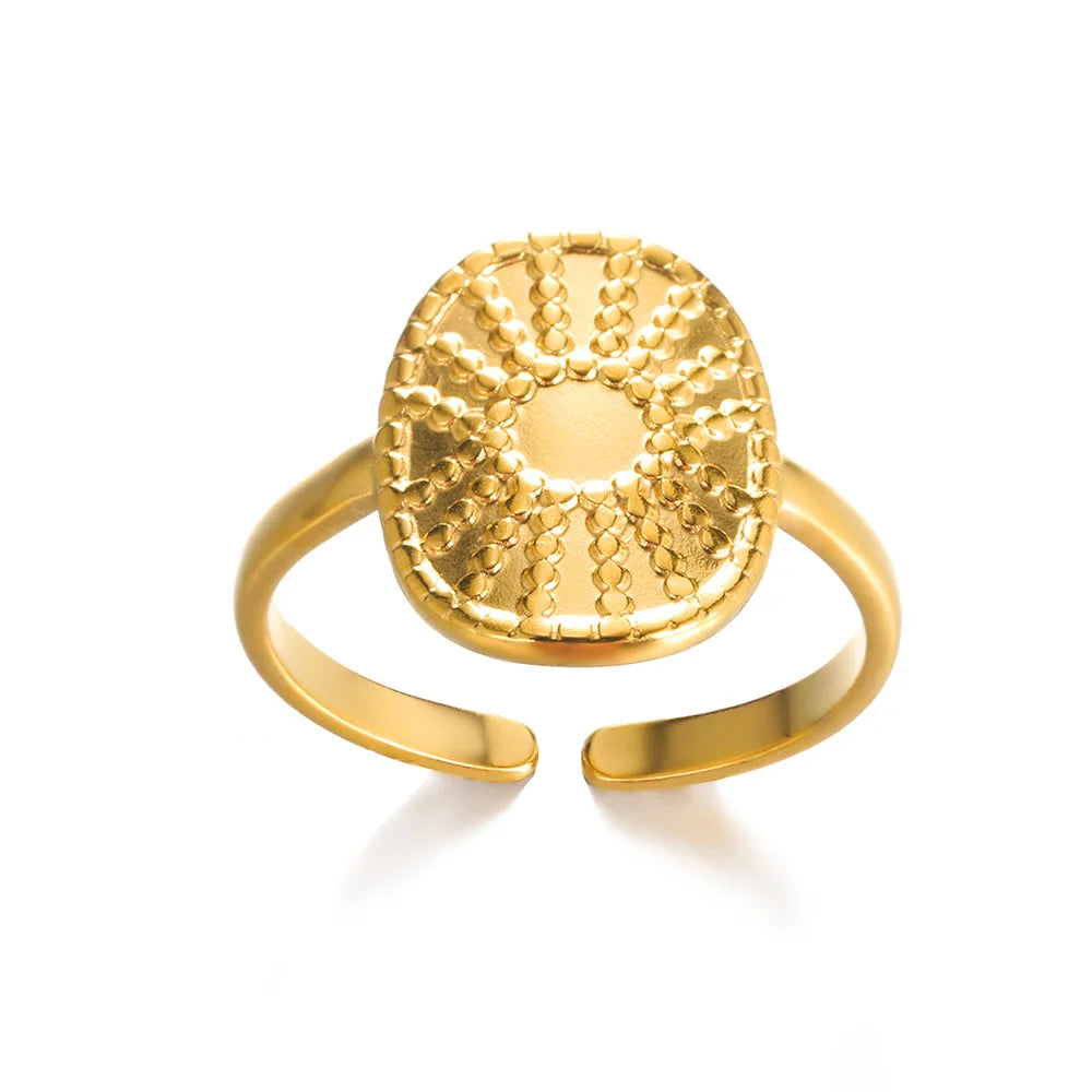 316L Gold Stainless Steel Rings – Luxury Wedding Couple Rings, Never Fade