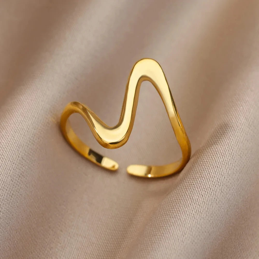 316L Gold Stainless Steel Rings – Luxury Wedding Couple Rings, Never Fade