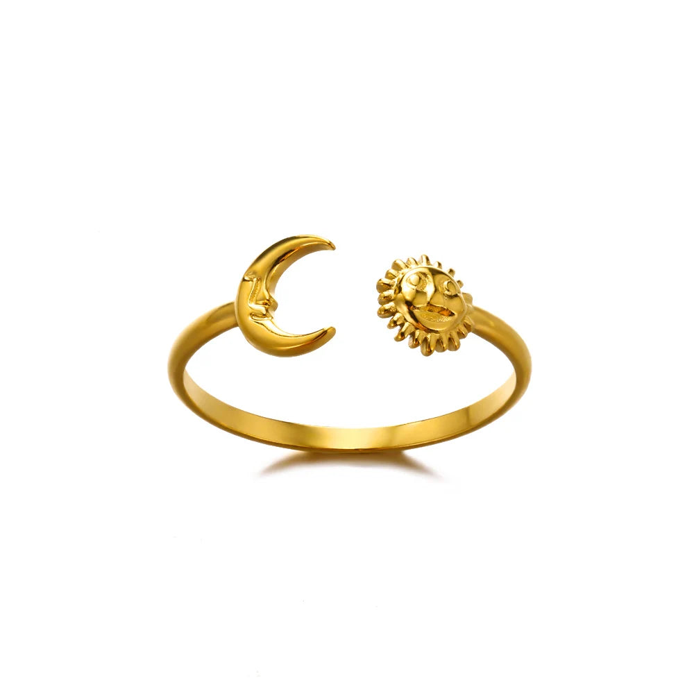 316L Gold Stainless Steel Rings – Luxury Wedding Couple Rings, Never Fade