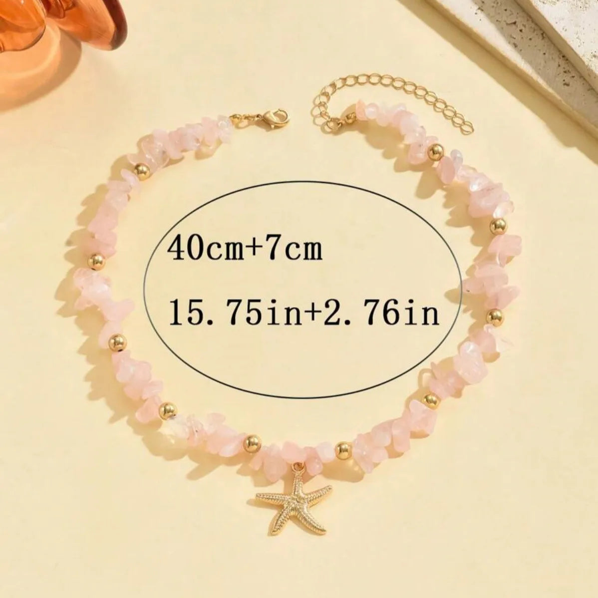 Boho Starfish Beaded Choker – Colorful Summer Necklace for Women