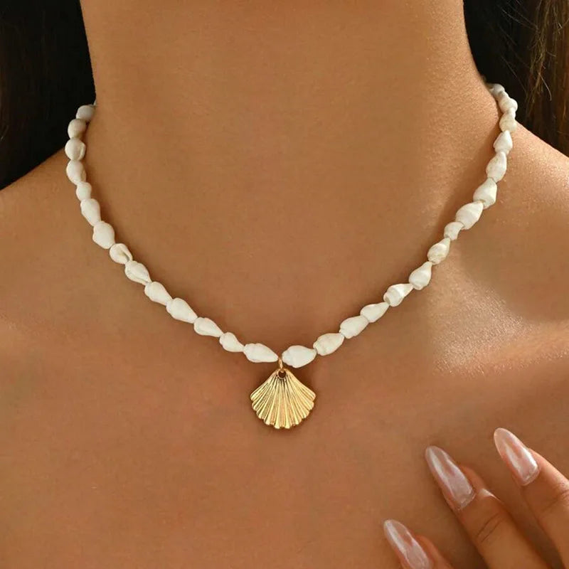 Boho Starfish Beaded Choker – Colorful Summer Necklace for Women